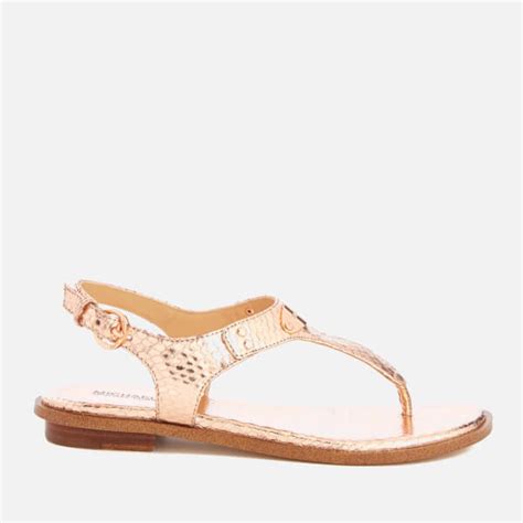 michael kors sandals rose gold